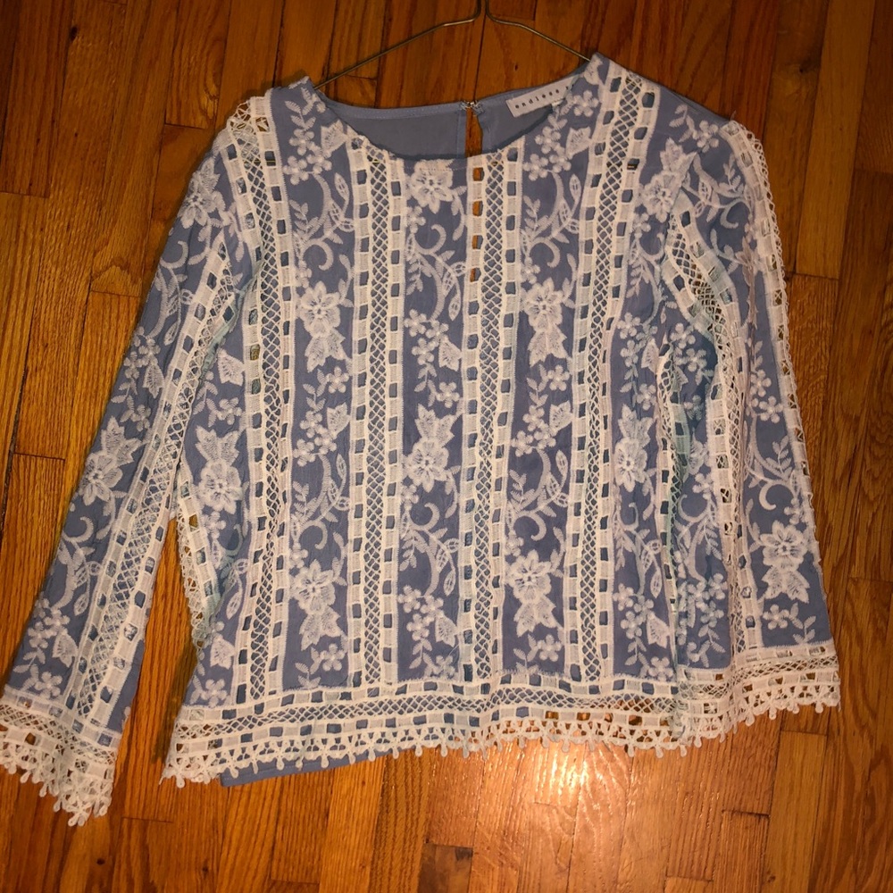 Lace Blue Top